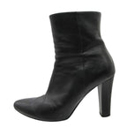 Saint Laurent Paris Boots Leather Side Zip Short Shoes Black