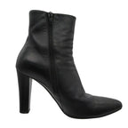 Saint Laurent Paris Boots Leather Side Zip Short Shoes Black — view 2