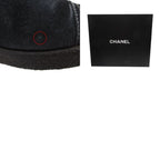 Chanel Boots CC Logo Quilted Shearling Boa Black — view 9