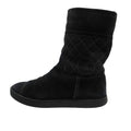 Chanel Boots CC Logo Quilted Shearling Boa Black