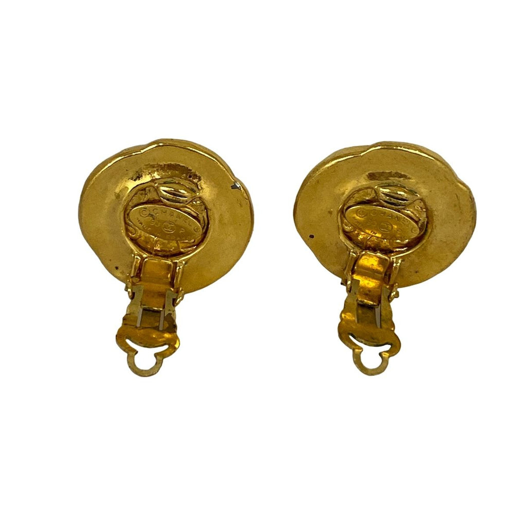 Chanel Earrings CC Logo Gold — view 3