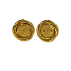 Chanel Earrings CC Logo Gold