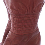 Chanel Long Boots Gathered Embroidery CC Logo 36.5 C Bordeaux TK — view 8