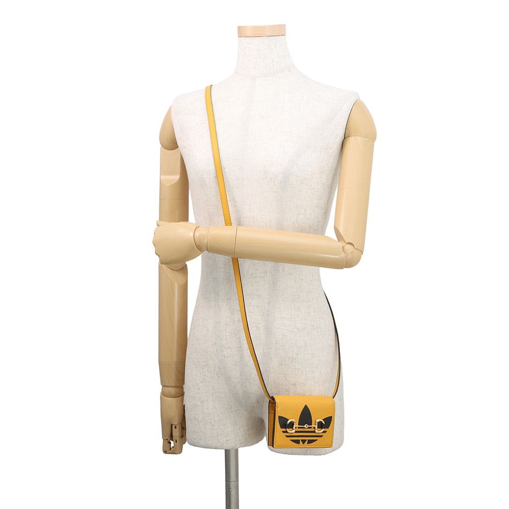 Gucci Shoulder Wallet Adidas Collaboration Horsebit Leather — view 4