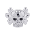 Dior Ring Tete de Mol Skull Diamond 18k White Gold