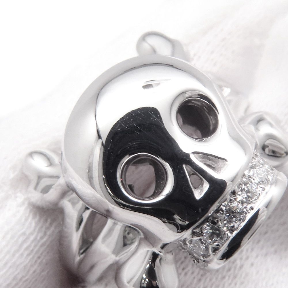 Dior Ring Tete de Mol Skull Diamond 18k White Gold — view 6