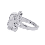 Dior Ring Tete de Mol Skull Diamond 18k White Gold — view 2