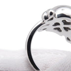 Dior Ring Tete de Mol Skull Diamond 18k White Gold — view 5