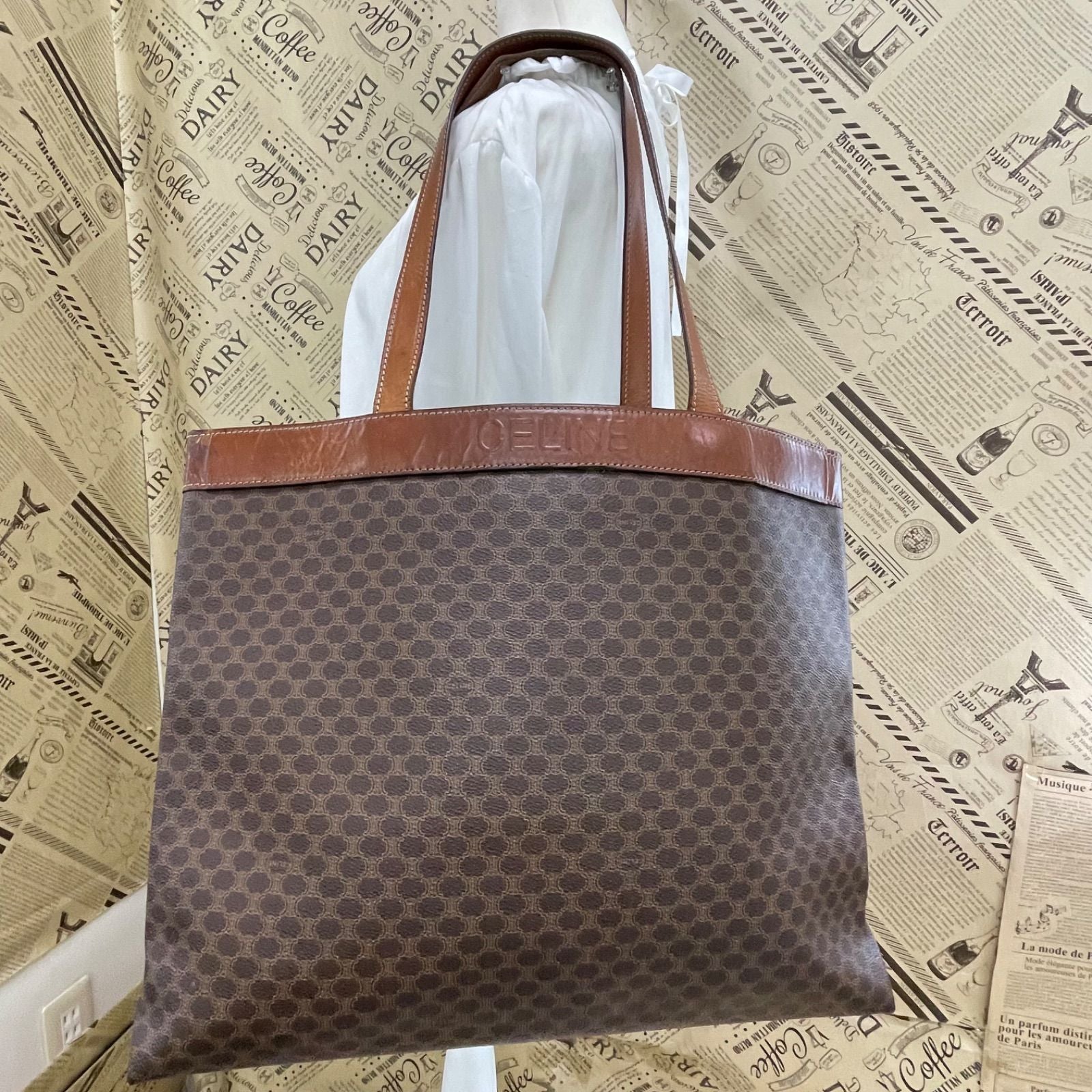 Celine Macadam Monogram Leather Bag — view 2