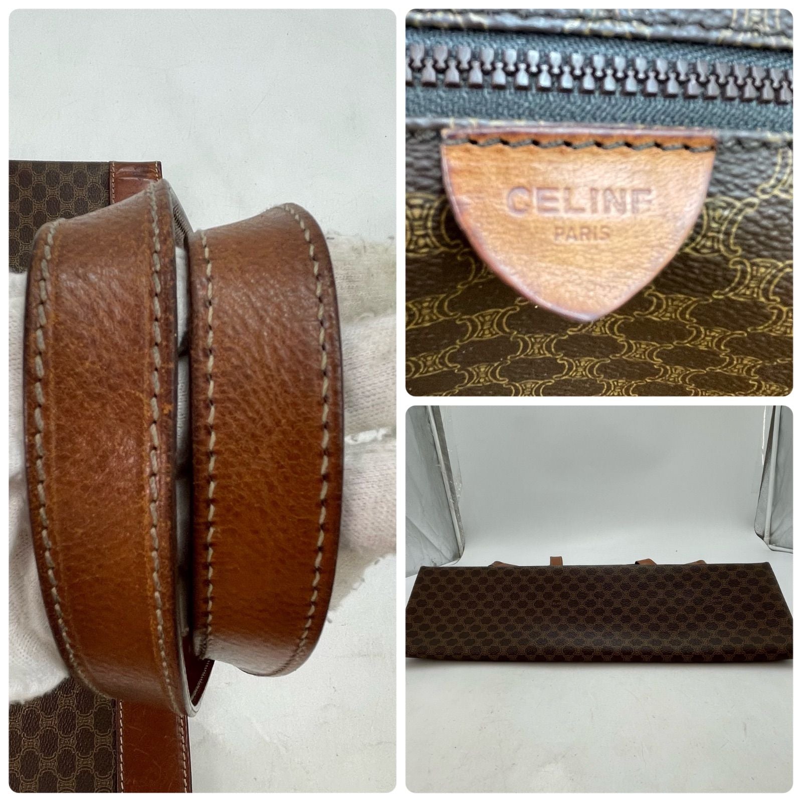 Celine Macadam Monogram Leather Bag — view 4