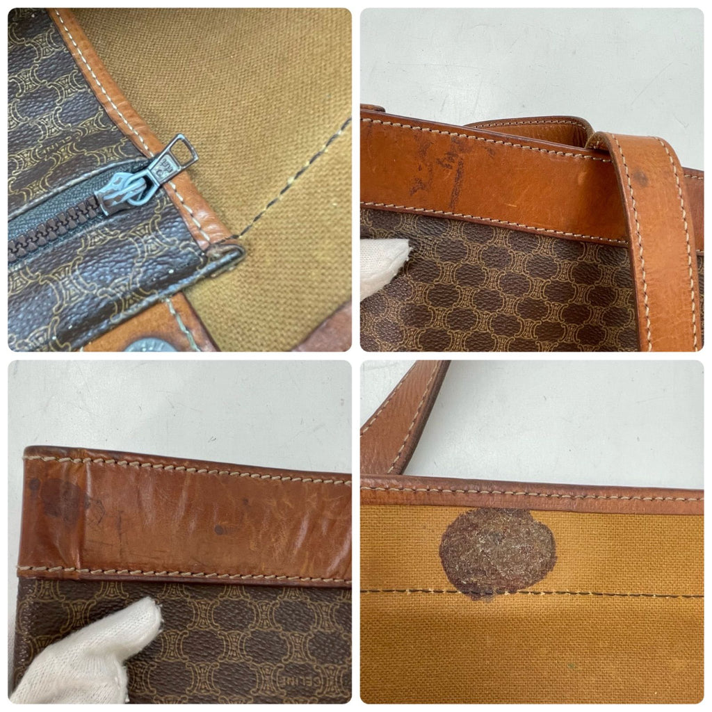Celine Macadam Monogram Leather Bag — view 8