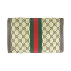 Gucci Vintage Sherry Line Beige Brown Gold 38 Clutch — view 2