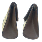 Gucci Vintage Sherry Line Beige Brown Gold 38 Clutch — view 8