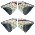 Gucci Vintage Sherry Line Navy Red 67 014 Clutch — view 3