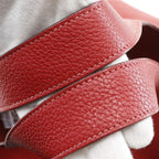 Hermes Picotin Lock GM Taurillon Clemence Red Silver Handbag — view 5