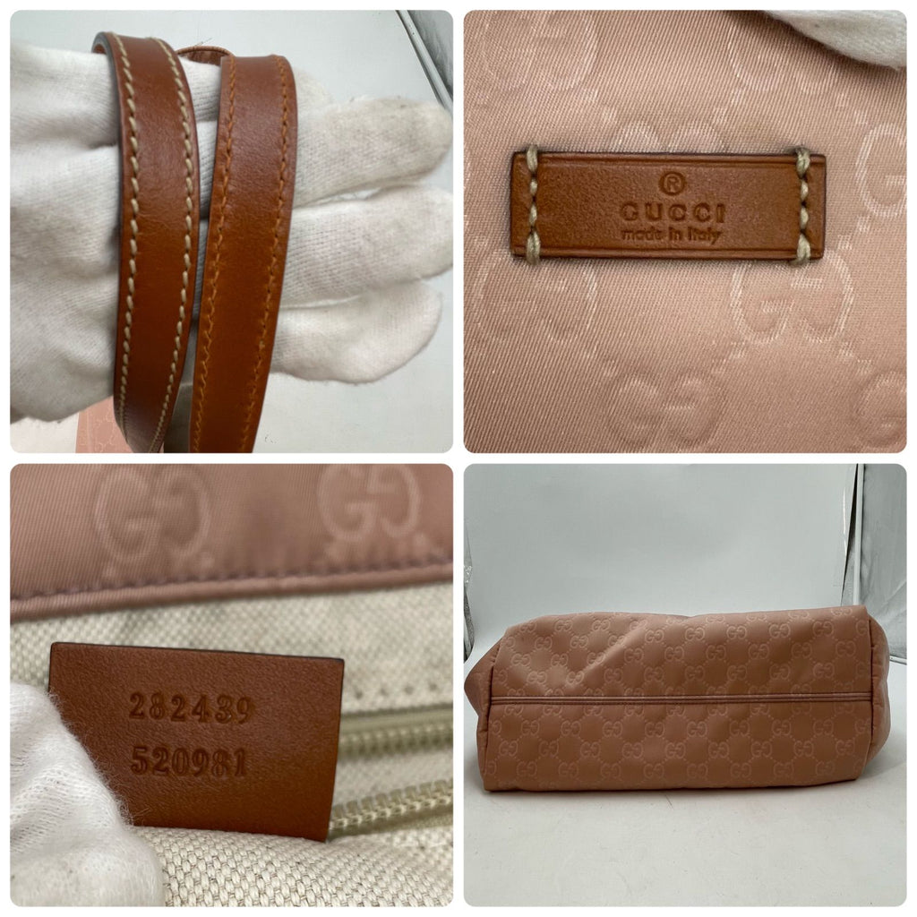 Gucci Tote GG Nylon Business Shoulder Pink Travel — view 5