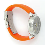 Louis Vuitton Tambour External Buckle Quartz Brown Dial Stainless Steel Orange — view 7
