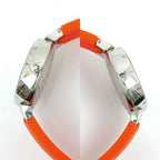 Louis Vuitton Tambour External Buckle Quartz Brown Dial Stainless Steel Orange — view 4