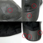 Louis Vuitton Cap Monogram Shadow Black Silver Hat Leather — view 9