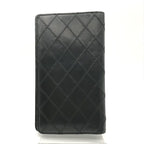 Chanel Bifold Wallet Leather Black Coin Case — view 2