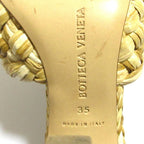 Bottega Veneta Raffia Mules Sandals 35 Natural — view 9