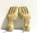 Bottega Veneta Raffia Mules Sandals 35 Natural — view 6