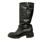 Fendi Leather Engineer Boots 39 Black — view 4