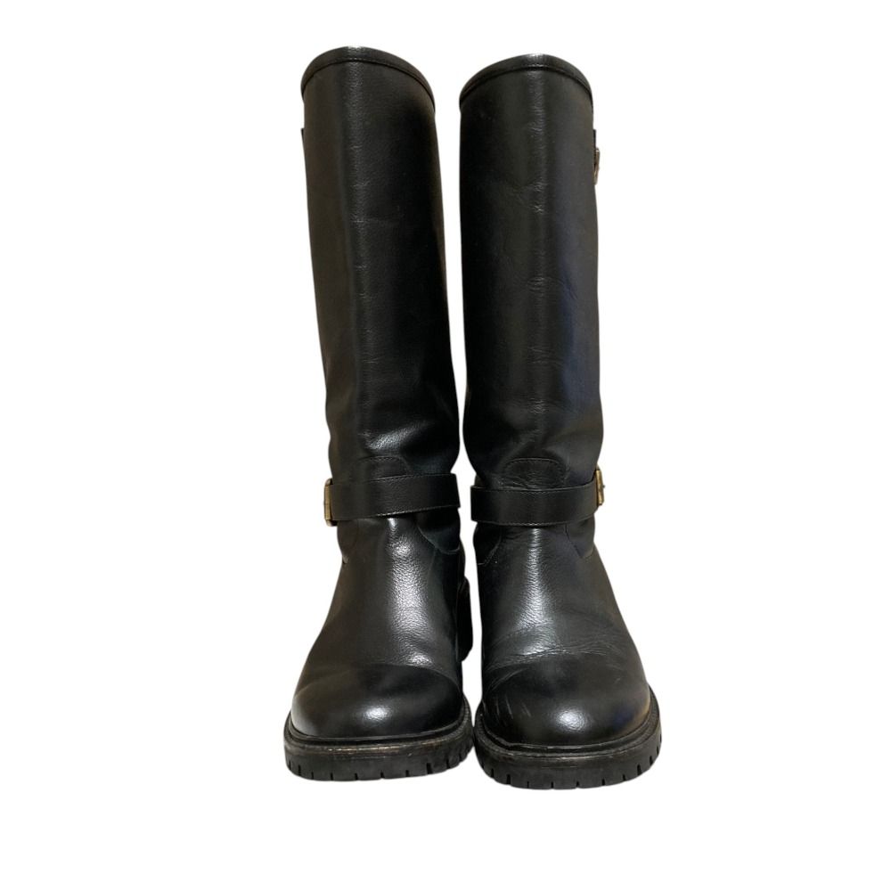 Fendi Leather Engineer Boots 39 Black — view 2