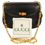 Gucci Bamboo Turnlock Chain Shoulder Bag 001 115 Black — view 9