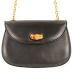 Gucci Bamboo Turnlock Chain Shoulder Bag 001 115 Black — view 2