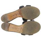 Hermes Leather Mules Sandals 36 Black — view 8