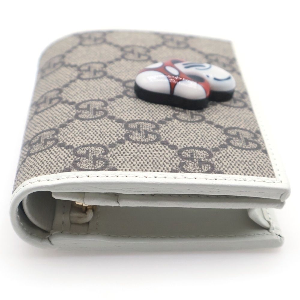 Gucci Mushroom Hattie Stewart GG Supreme Wallet Brown — view 3