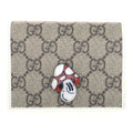 Gucci Mushroom Hattie Stewart GG Supreme Wallet Brown