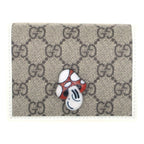 Gucci Mushroom Hattie Stewart GG Supreme Wallet Brown
