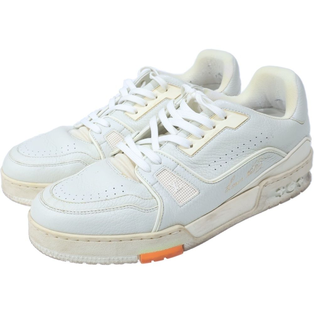 Louis Vuitton LV Trainers Leather Low Cut Sneakers White — view 2