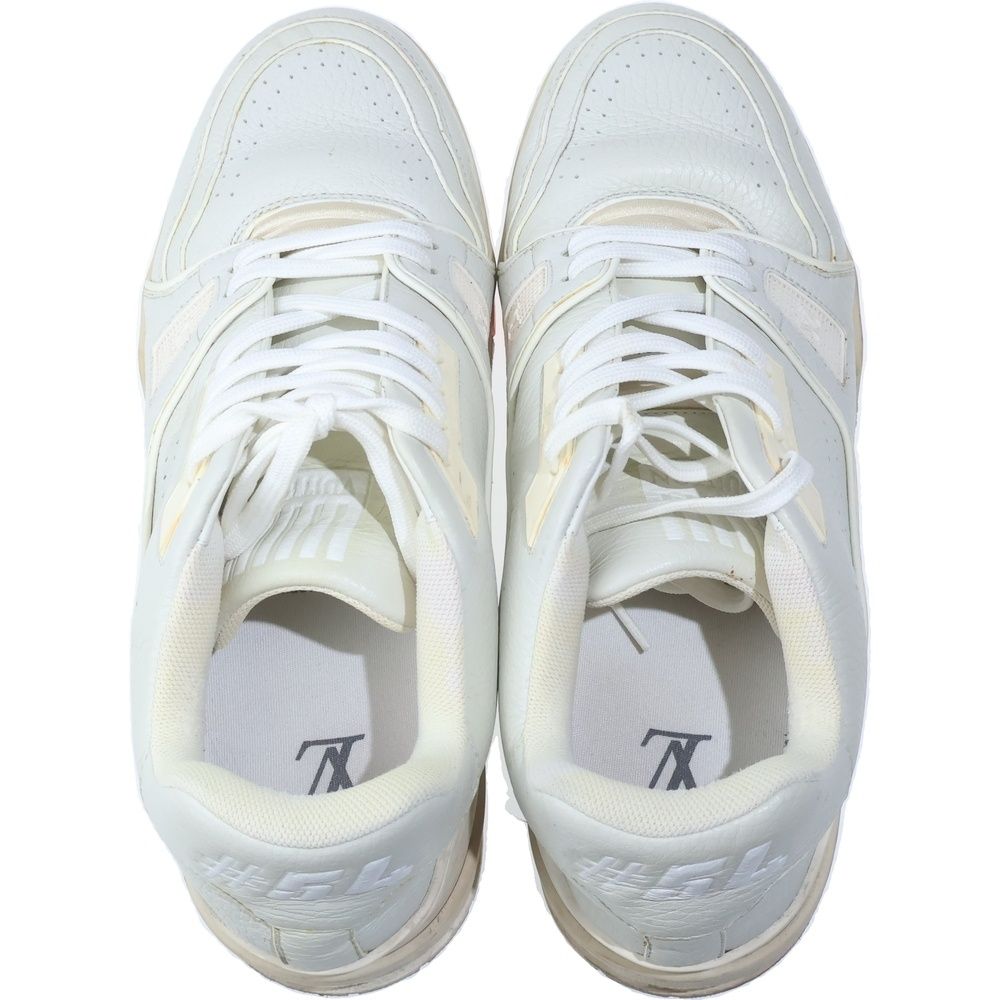 Louis Vuitton LV Trainers Leather Low Cut Sneakers White — view 4