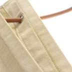 Hermes Sac Aline MM Front Logo Canvas Fabric Leather Shoulder Bag Beige — view 6