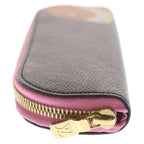 Louis Vuitton Monogram Pencil Pouch Charlotte Case Brown Pink Gold — view 3