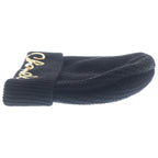 Chanel Sequin Logo Cashmere Knit Hat Black — view 3