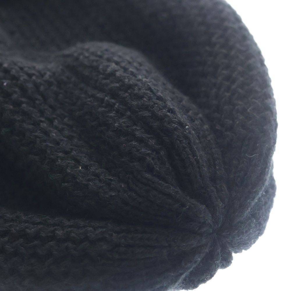 Chanel Sequin Logo Cashmere Knit Hat Black — view 6