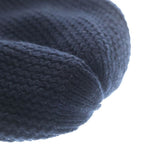 Chanel Sequin Logo Cashmere Knit Hat Navy — view 6
