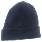Chanel Sequin Logo Cashmere Knit Hat Navy — view 2