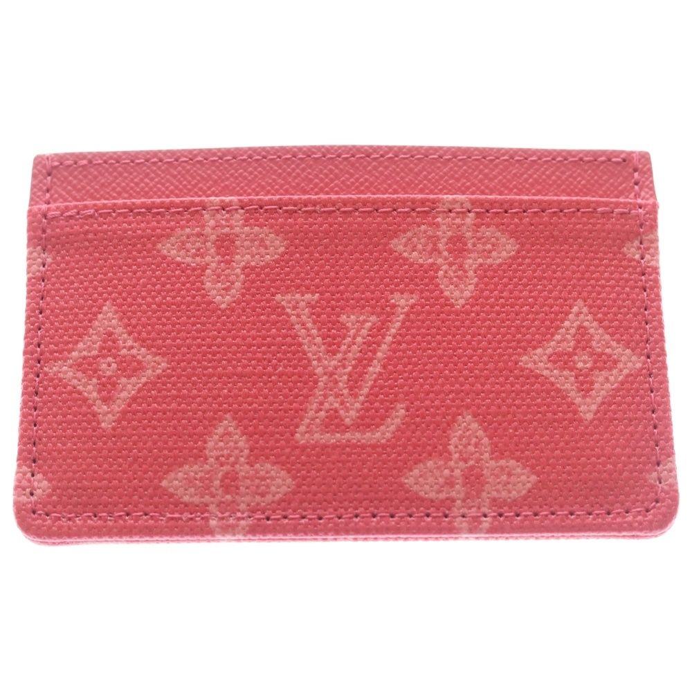 Louis Vuitton Monogram Origin Card Case Business Holder Sample Rose Ribbon Pink — view 2
