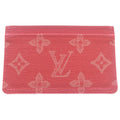 Louis Vuitton Monogram Origin Card Case Business Holder Sample Rose Ribbon Pink