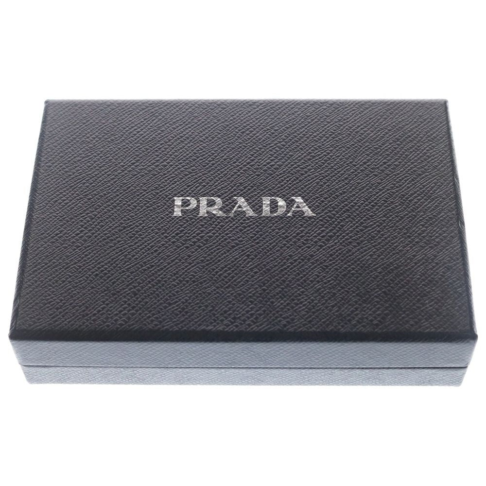 Prada Saffiano Compact Wallet Bifold Coin Case Leather Pink Beige Gold — view 6