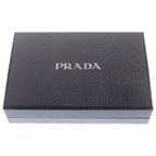 Prada Saffiano Compact Wallet Bifold Coin Case Leather Pink Beige Gold — view 6