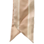 Dior Mitzah Logo Print Silk Scarf Pink Beige — view 3