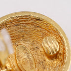 Chanel CC Logo Quilted Vintage Gold Plated Earrings — view 7