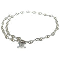 Celine Triomphe Chain Belt Silver