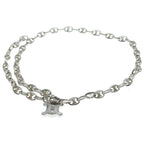 Celine Triomphe Chain Belt Silver